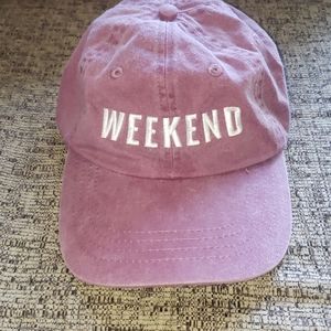 Cute Distressed pink weekend hat